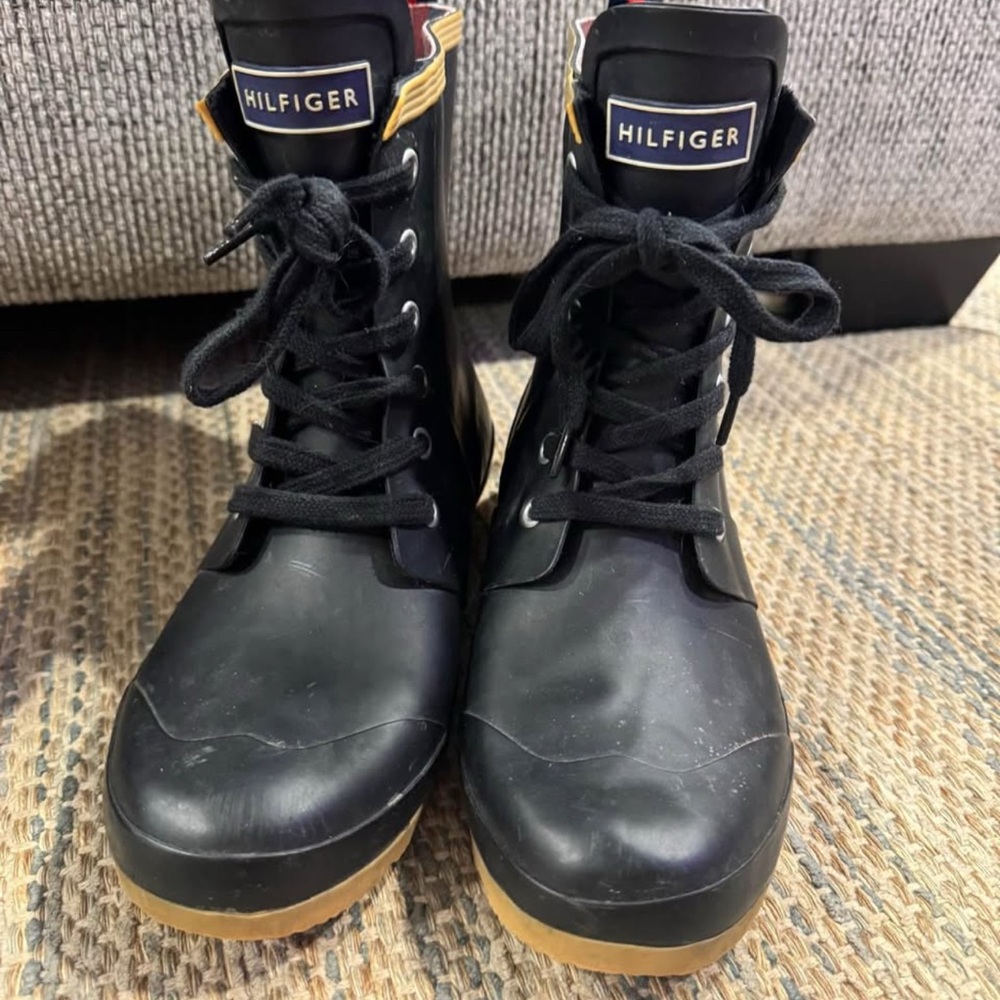 Hilfiger Black Rain Boots